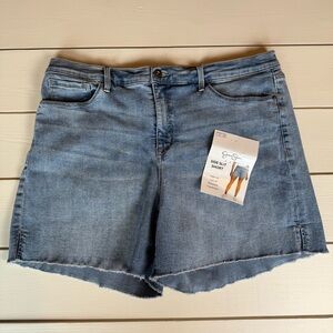 Jessica Simpson Women's Blue Denim Shorts with Raw Hem